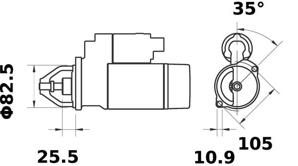 MAHLE MS28 Стартер