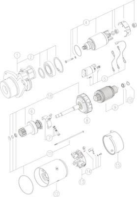 MAHLE MS286 Стартер