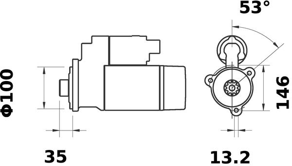 MAHLE MS286 Стартер
