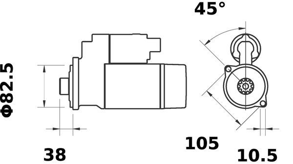 MAHLE MS293 Стартер