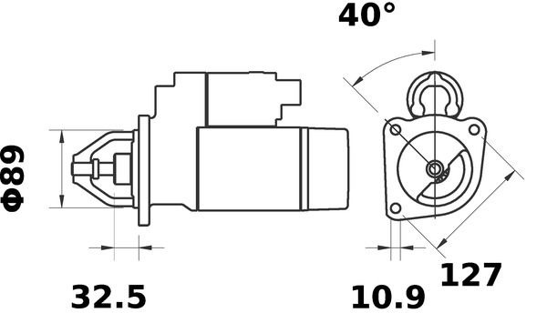 MAHLE MS294 Стартер