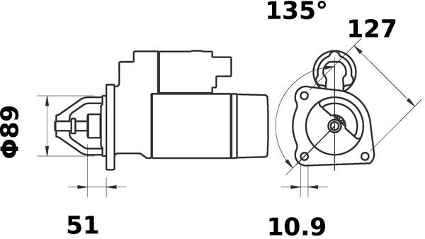 MAHLE MS34 Стартер