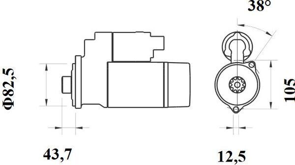 MAHLE MS432 Стартер