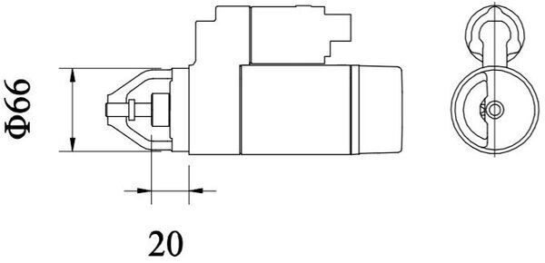 MAHLE MS436 Стартер