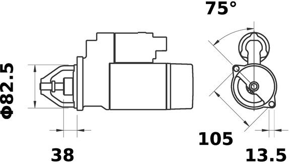 MAHLE MS45 Стартер