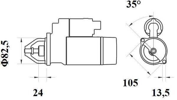 MAHLE MS725 Стартер