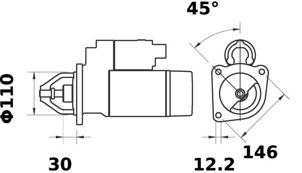 MAHLE MS79 Стартер