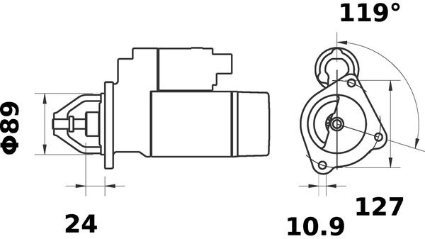 MAHLE MS84 Стартер
