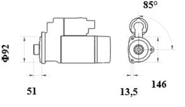 MAHLE MS905 Стартер