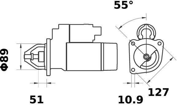 MAHLE MS94 Стартер