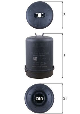 OZ10 Фільтр масла (MAHLE)