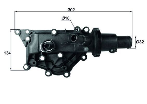 MAHLE TH5989 Термостат Renault Clio III 1.4/1.6 07-14/Fluence/Megane III/Scenic III 1.6 09-