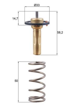 MAHLE TX26589D Термостат Ford Focus III 1.6 Ecoboost 10-