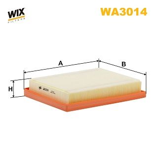 WA3014  (124/8) WIX Фільтр повітря