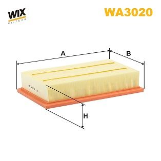 WA3020   (128/3) WIX Фільтр повітря