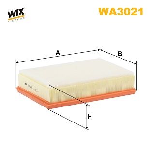 WA3021   (180/3) WIX Фільтр повітря