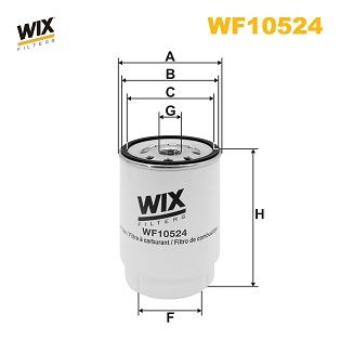 WF10524   (837/3) WIX Фільтр палива