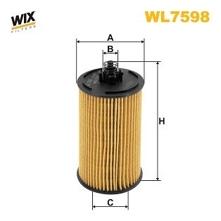 WL7598   (684/3)  WIX Фільтр масла