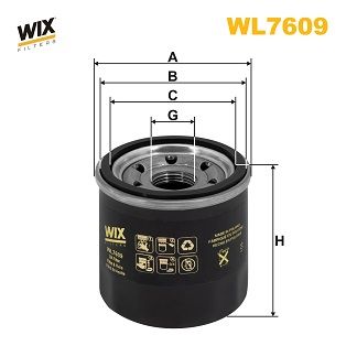 WL7609   WIX Фільтр масла