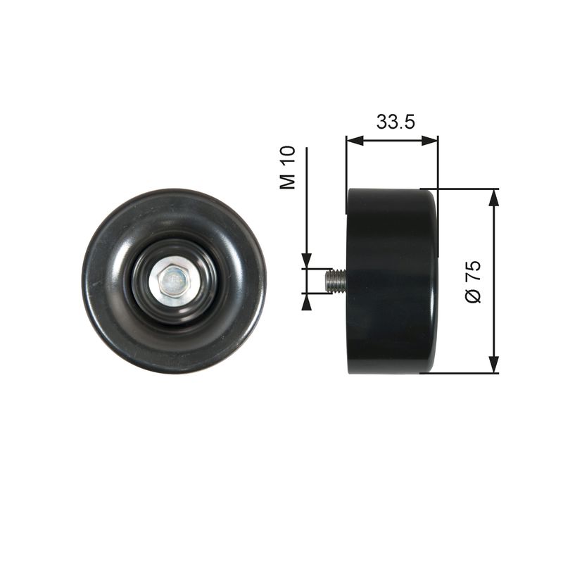 T36356 (7803-21356)  Обвідний ролик GATES DRIVEALIGN MV IDLER