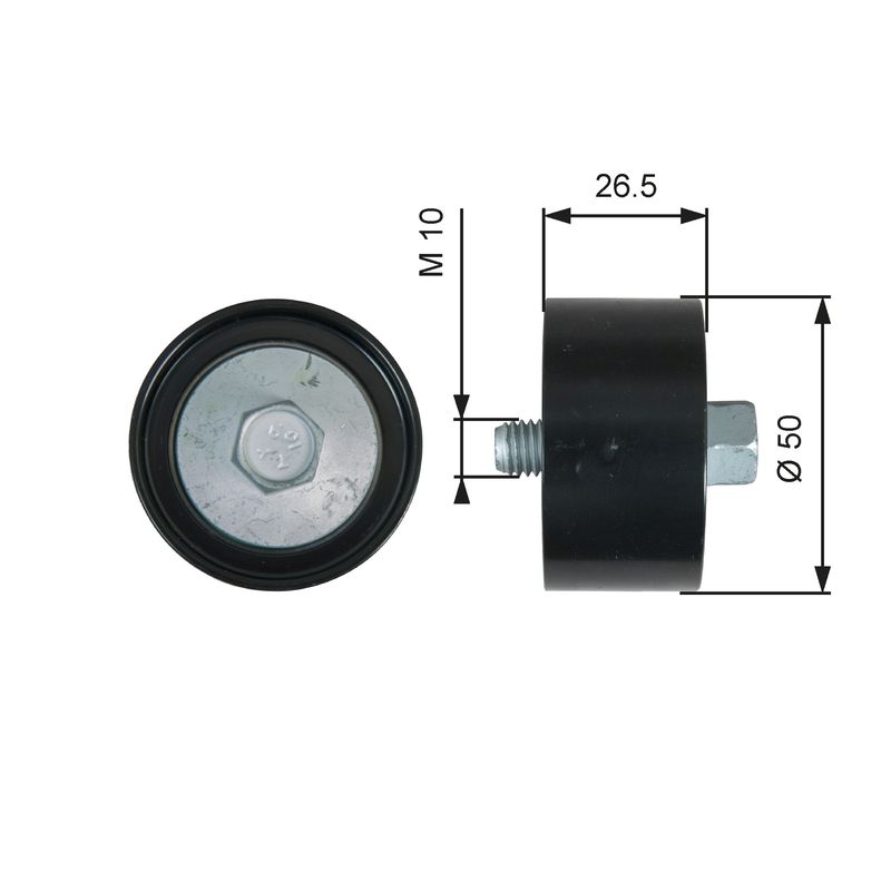 T36537 (7803-25537)  Обвідний ролик GATES DRIVEALIGN MV IDLER