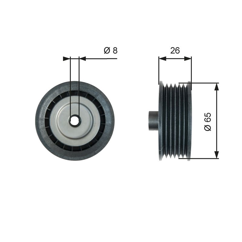 T36776 (7803-21776)  Обвідний ролик GATES DRIVEALIGN MV IDLER