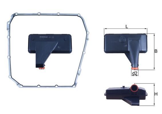 HX185D Фільтр гідравліки (KNECHT)
