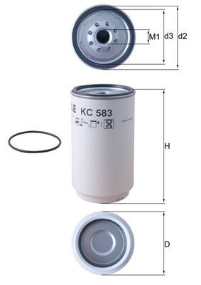 KC583D Фільтр палива (KNECHT)