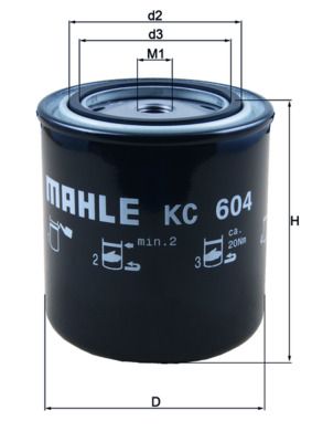 KC604 Фільтр палива (KNECHT)