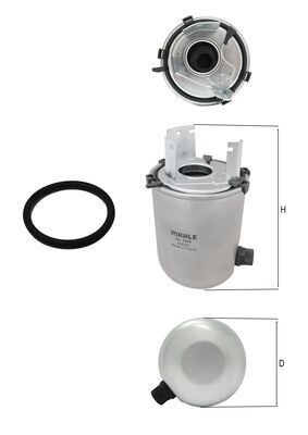 KL1245D Фільтр палива (KNECHT)