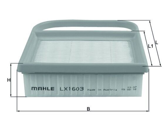 LX1603 Фільтр повітря (KNECHT)