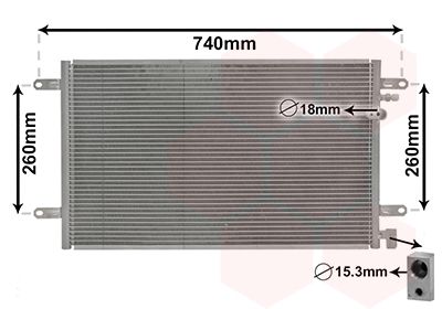 VAN WEZEL 03005237 Радіатор кондиціонера Audi A6 2.0-5.2 04-11