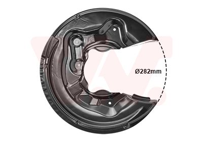 VAN WEZEL 0334373 Захист диска гальмівного (заднього) (L) Audi A3/VW Passat/Tiguan 03-