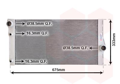 VAN WEZEL 06002410 Радіатор охолодження BMW 5 (F10)/7 (F01-F04) 10-16 B47/N47/N57
