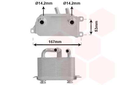VAN WEZEL 06003401 Радіатор масляний АКПП BMW 5 (E60)/7 (E65/E66/E67) 04-09 N43/N52/N53/N62 (теплооб