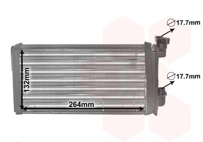VAN WEZEL 06006022 Радіатор пічки BMW 3 (E30) 82-92
