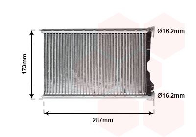 VAN WEZEL 06006342 Радіатор пічки BMW 1 (E81/E87/E88/E82)/3 (E90/E91/E92/E93)/X3 (F25) 06-19