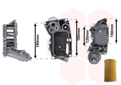 VAN WEZEL 06013754 Корпус фільтра масляного BMW 3 (E90-E93/F30/F80)/4 (F32)/5 (F10/F18) 2.0D 07- (N4