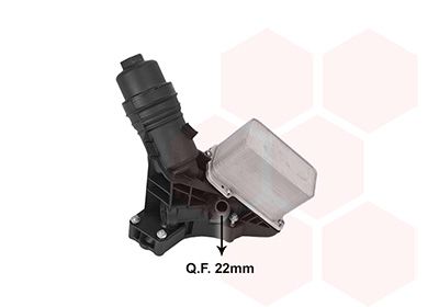 VAN WEZEL 06013778 Корпус фільтра масляного (з радіатором) BMW 3 (F30/F31)/4 (F32/F33/F36)/7 (G11/G1