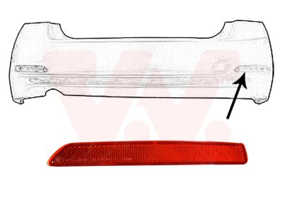 VAN WEZEL 0693940 Світловідбивач бампера (заднього) BMW 3 (F30/F80) 14-19 (R)