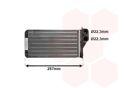 VAN WEZEL 09006232 Радіатор пічки Citroen C2/С3 1,1-1,6 02-