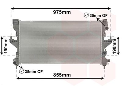 VAN WEZEL 09012712 Радіатор охолодження Fiat Ducato 2,3 D Multijet 06-