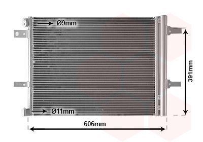 VAN WEZEL 09015704 Радіатор кондиціонера Citroen Berlingo/Jumpy/Peugeot Expert/Partner 16-