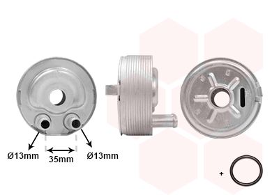 VAN WEZEL 13003443 Радіатор масляний Nissan X-Trail 2.2/2.5D 00- (теплообмінник)