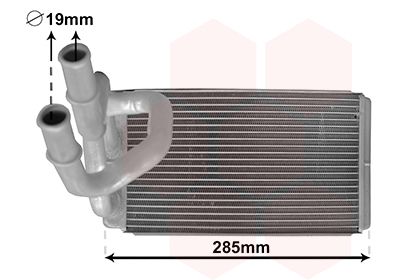 VAN WEZEL 13006373 Радіатор пічки Nissan Navara/Patfinder 2.5/3.0 05-