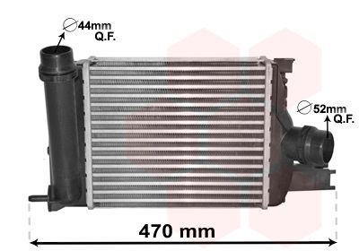 VAN WEZEL 15004013 Радіатор інтеркулера Renault Clio/Dacia Logan/Dokker 1.5dCi 12-