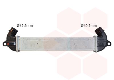 VAN WEZEL 17004271 Радіатор інтеркулера Fiat Doblo 01-