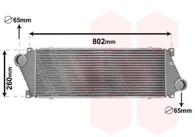 VAN WEZEL 30004217 Радіатор інтеркулера MB Sprinter/VW LT 96-