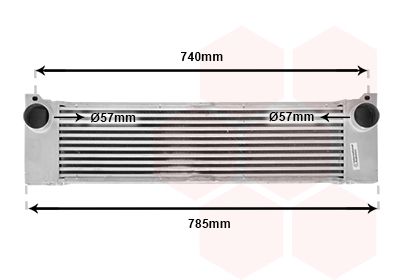 VAN WEZEL 30004473 Радіатор інтеркулера MB Vito CDI 03-