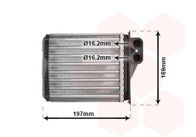 VAN WEZEL 30006400 Радіатор пічки MB Sprinter 06-